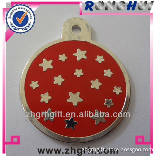 Star red enamel dog tag maker/supplier/manufactory/wholesaler